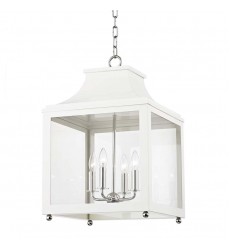  Leigh 4 Light Large Pendant (H259704L-PN/WH) - Mitzi Lighting