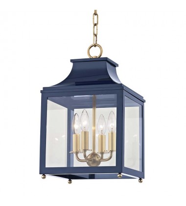  Leigh 4 Light Small Pendant (H259704S-AGB/NVY) - Mitzi Lighting