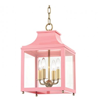  Leigh 4 Light Small Pendant (H259704S-AGB/PK) - Mitzi Lighting