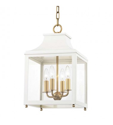  Leigh 4 Light Small Pendant (H259704S-AGB/WH) - Mitzi Lighting