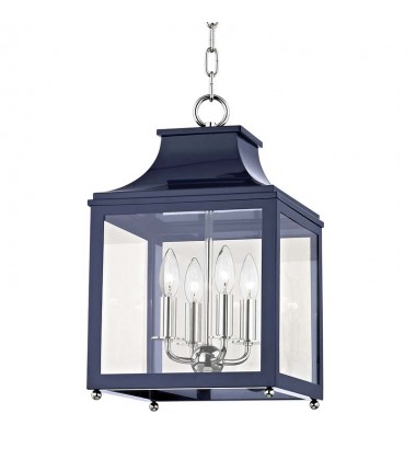  Leigh 4 Light Small Pendant (H259704S-PN/NVY) - Mitzi Lighting