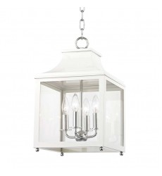  Leigh 4 Light Small Pendant (H259704S-PN/WH) - Mitzi Lighting