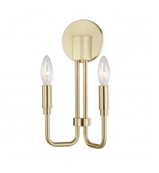  Brigitte 2 Light Wall Sconce (H261102-AGB) - Mitzi Lighting