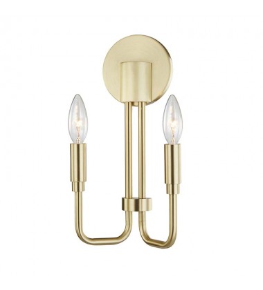  Brigitte 2 Light Wall Sconce (H261102-AGB) - Mitzi Lighting
