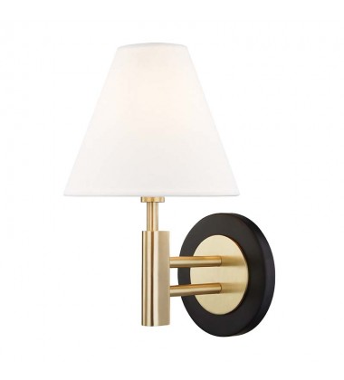  Robbie 1 Light Wall Sconce (H264101-AGB/BK) - Mitzi Lighting