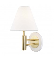 Robbie 1 Light Wall Sconce (H264101-AGB/WH) - Mitzi Lighting