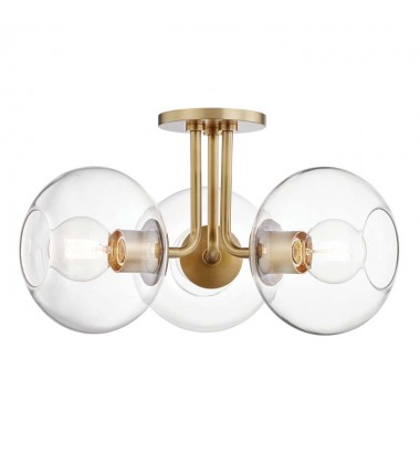  Margot 3 Light Semi Flush (H270603-AGB) - Mitzi Lighting