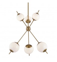  Remi 6 Light Chandelier (H282806-AGB) - Mitzi Lighting