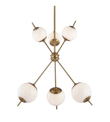  Remi 6 Light Chandelier (H282806-AGB) - Mitzi Lighting