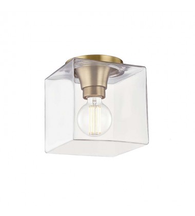  Grace 1 Light Flush Mount (H284501SQS-AGB) - Mitzi Lighting