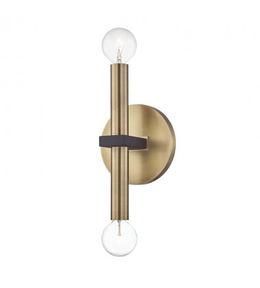  Colette 2 Light Wall Sconce (H296102-AGB/BK) - Mitzi Lighting