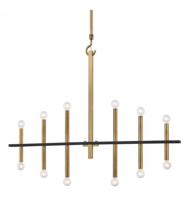 Colette 12 Light Chandelier (H296812-AGB/BK) - Mitzi Lighting  Colette 12 Light Chandelier (H296812-AGB/BK) - Mitzi Lighting