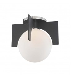  Nadia 1 Light Large Flush Mount (H299501L-PN/BK) - Mitzi Lighting