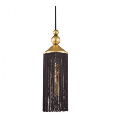  Scarlett 1 Light Pendant (H300701-GL/BK) - Mitzi Lighting