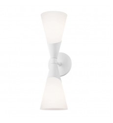  Parker 2 Light Wall Sconce (H312102-WH) - Mitzi Lighting