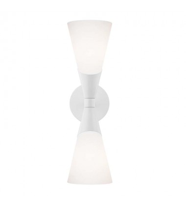  Parker 2 Light Wall Sconce (H312102-WH) - Mitzi Lighting