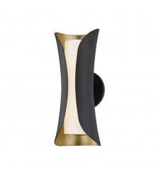  Josie 2 Light Wall Sconce (H315102-GL/BK) - Mitzi Lighting
