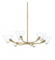  Isabella 6 Light Chandelier (H327806-AGB) - Mitzi Lighting