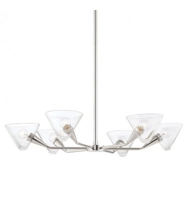  Isabella 6 Light Chandelier (H327806-PN) - Mitzi Lighting