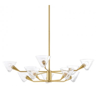  Isabella 10 Light Chandelier (H327810-AGB) - Mitzi Lighting