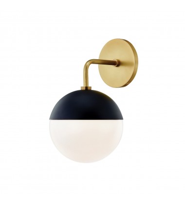  Renee 1 Light Wall Sconce (H344101-AGB/BK) - Mitzi Lighting