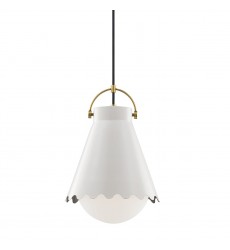  Lauryn 1 Light Large Pendant (H351701L-AGB/WH) - Mitzi Lighting