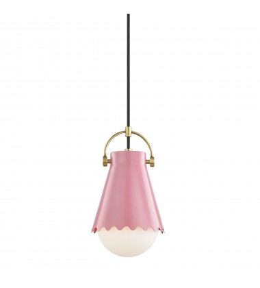  Lauryn 1 Light Small Pendant (H351701S-AGB/BLSH) - Mitzi Lighting