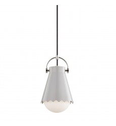  Lauryn 1 Light Small Pendant (H351701S-PN/GRY) - Mitzi Lighting