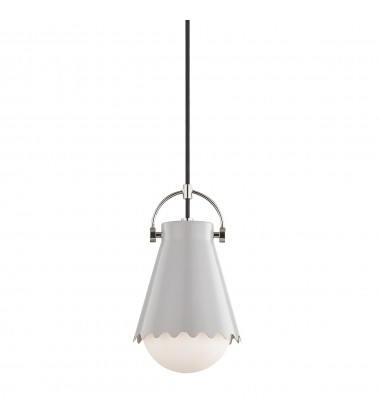  Lauryn 1 Light Small Pendant (H351701S-PN/GRY) - Mitzi Lighting