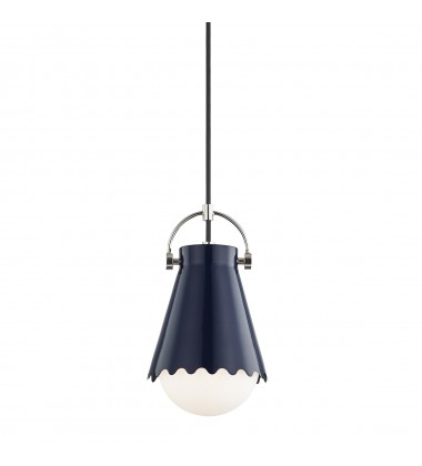  Lauryn 1 Light Small Pendant (H351701S-PN/NVY) - Mitzi Lighting