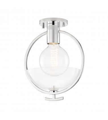  Ringo 1 Light Semi Flush (H387601-PN) - Mitzi Lighting