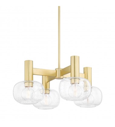  Harlow 4 Light Chandelier (H403804-AGB) - Mitzi Lighting