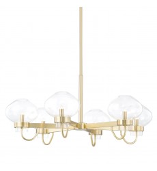  Korey 6 Light Chandelier (H408806-AGB) - Mitzi Lighting