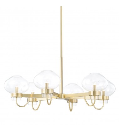  Korey 6 Light Chandelier (H408806-AGB) - Mitzi Lighting