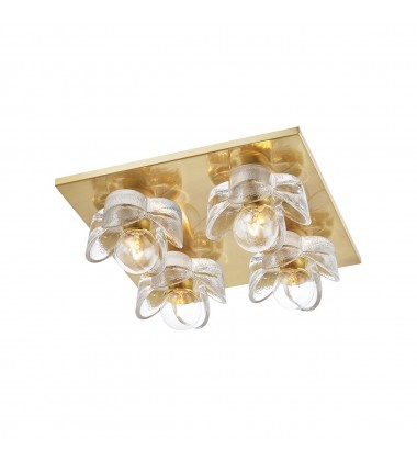  Shea 4 Light Flush Mount (H410504-AGB) - Mitzi Lighting