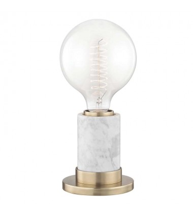  Asime 1 Light Table Lamp With A Marble Base (HL120201-AGB) - Mitzi Lighting