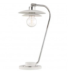  Milla 1 Light Table Lamp With A Concrete Base (HL175201-PN/WH) - Mitzi Lighting
