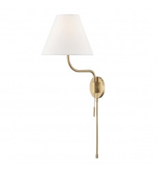  Patti 1 Light Wall Sconce With Plug (HL240101-AGB) - Mitzi Lighting