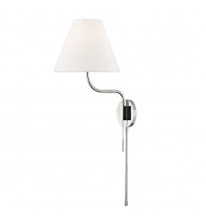  Patti 1 Light Wall Sconce With Plug (HL240101-PN) - Mitzi Lighting