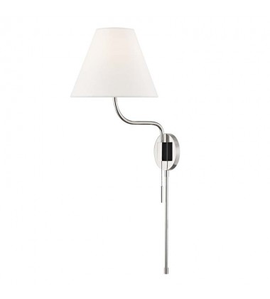  Patti 1 Light Wall Sconce With Plug (HL240101-PN) - Mitzi Lighting