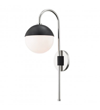  Renee 1 Light Wall Sconce With Plug (HL249101-PN/BK) - Mitzi Lighting