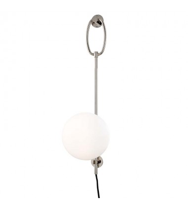  Gina 1 Light Wall Sconce With Plug (HL290101-PN) - Mitzi Lighting