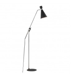  Willa 1 Light Floor Lamp (HL295401-PN/BK) - Mitzi Lighting