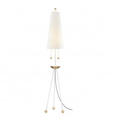  Liza 2 Light Floor Lamp (HL321401-GL/WH) - Mitzi Lighting