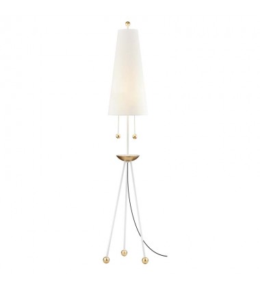  Liza 2 Light Floor Lamp (HL321401-GL/WH) - Mitzi Lighting