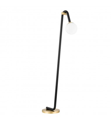  Whit 1 Light Floor Lamp (HL382401-AGB/BK) - Mitzi Lighting