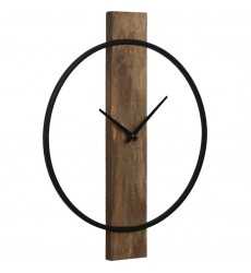  Amika CL221 Natural Wood Black Clock - Renwil