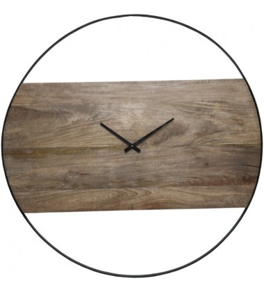  Pearl CL220 Natural Wood Black Clock - Renwil