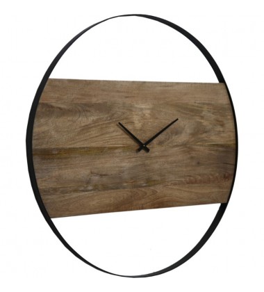  Pearl CL220 Natural Wood Black Clock - Renwil