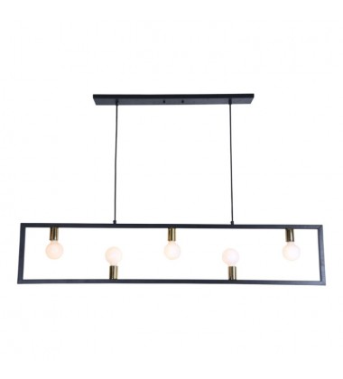  Vera LPC4067 Matte Black polished brass Ceiling Fixture - Renwil